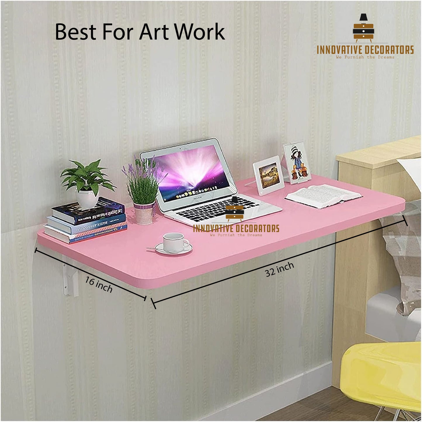 Wall-Mounted Foldable Table: Sleek, Sturdy, Space-Saving