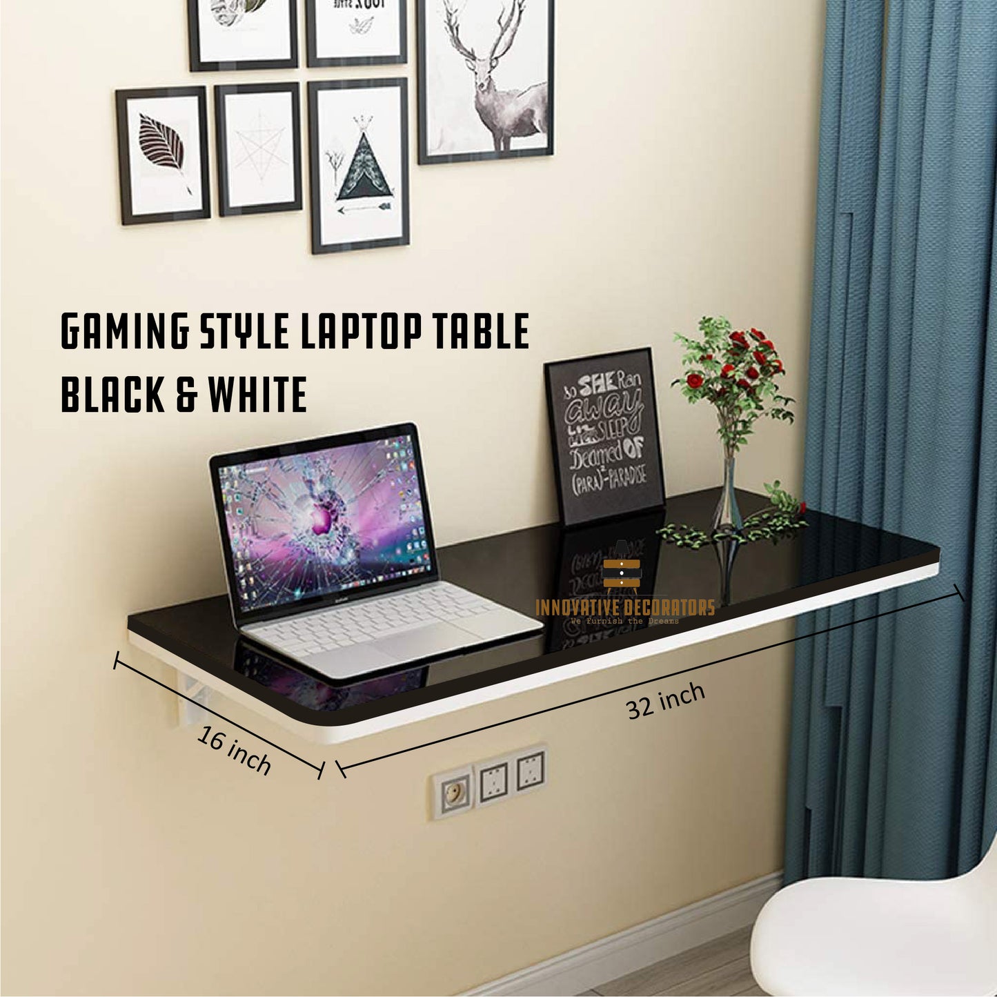 Wall-Mounted Foldable Table: Sleek, Sturdy, Space-Saving