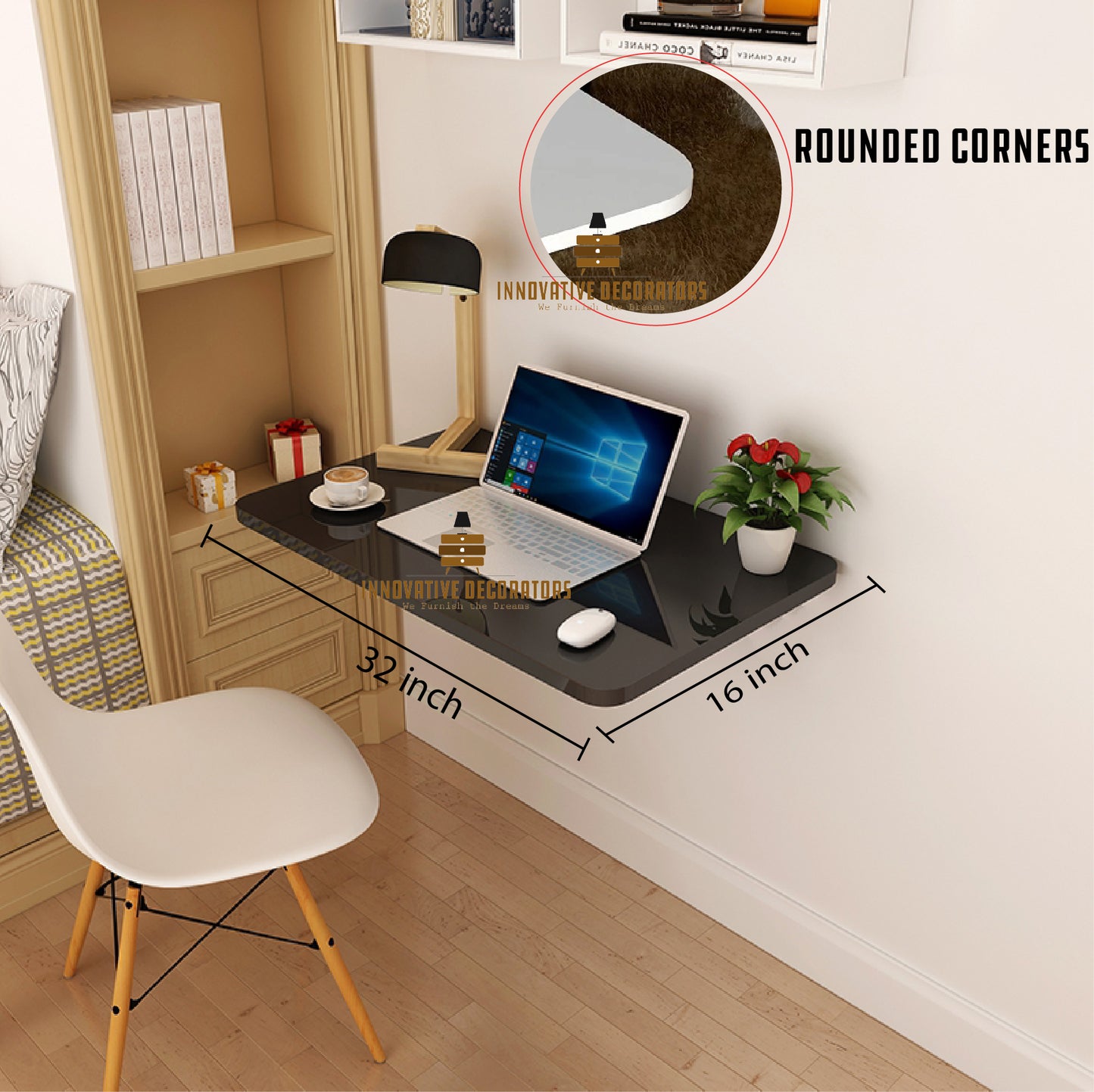 Wall-Mounted Foldable Table: Sleek, Sturdy, Space-Saving